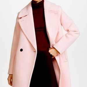 Club Monaco Daylina blush pink coat